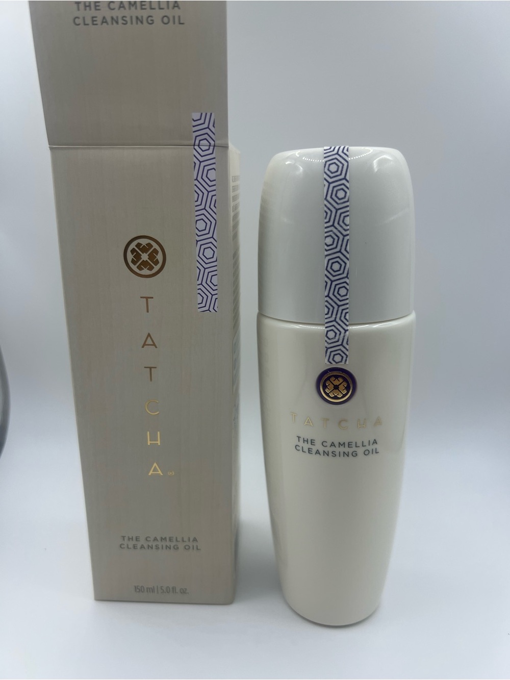 Tatcha Camellia Cleansing Oil - Ivory and Gold Packaging